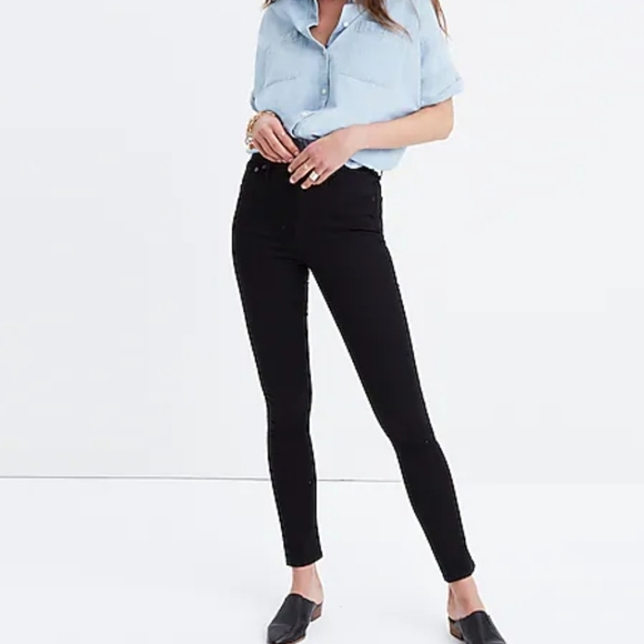 Madewell Denim - Madewell $129 Black 10" Highrise Skinny Jeans 27